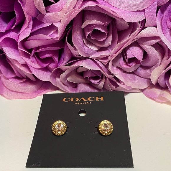 Coach Stud Earrings. - Picture 1 of 1